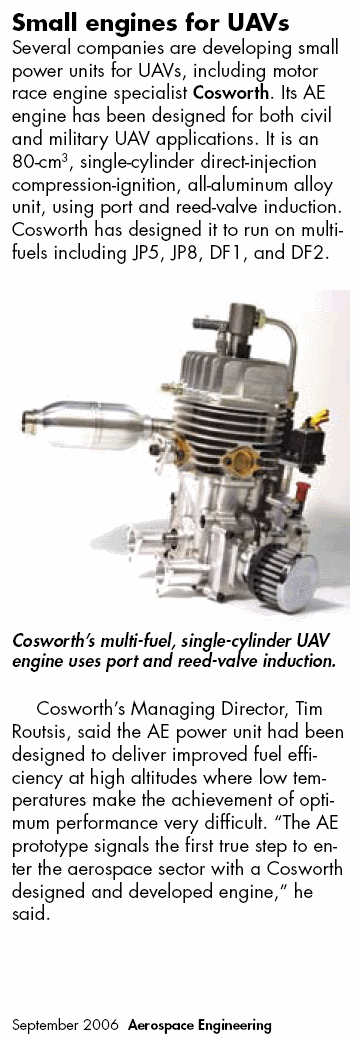 small cosworth engine for uavs