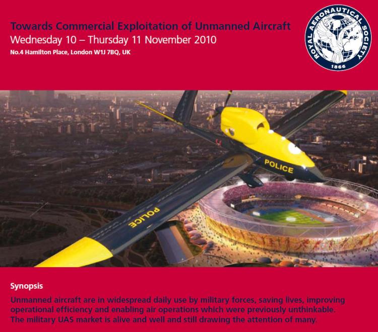 Royal Aeronautical Society Conference Towards commercial exploitation of Unmanned Aircraft