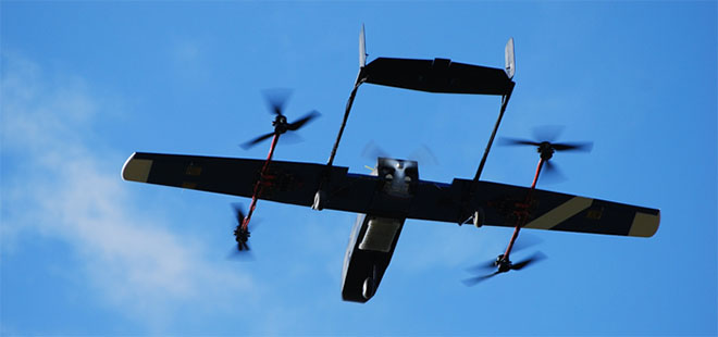 Panchito VTOL UAV flying