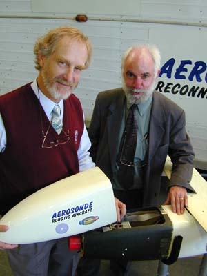 Dr Greg Holland, Professor John Bird and the future Aerosonde