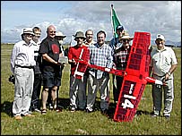 TAM5 Model plane goes transatlantic