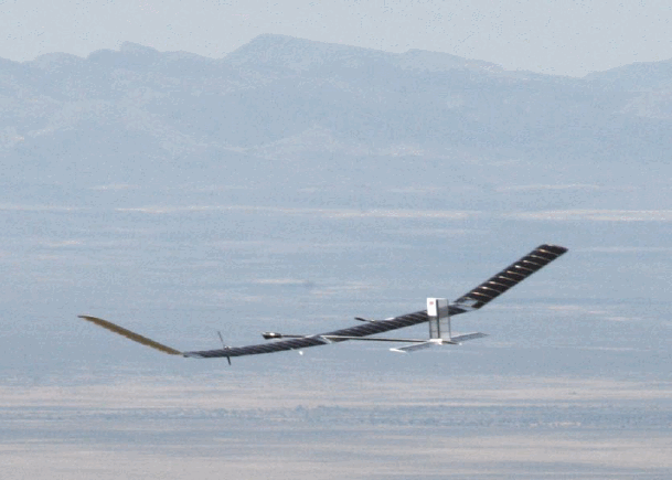 Solar powered drone on sale flight time