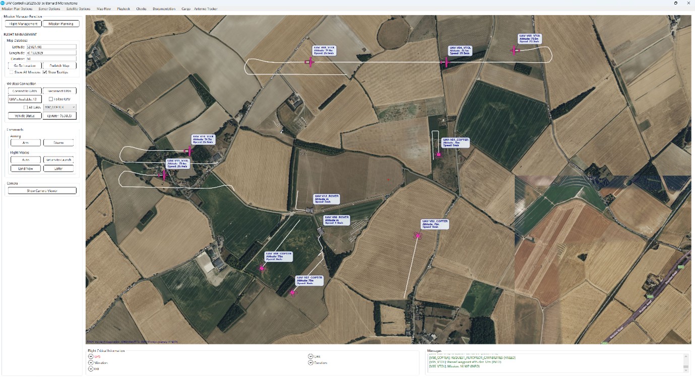 Using a formation of intelligent Unmanned Aircraft